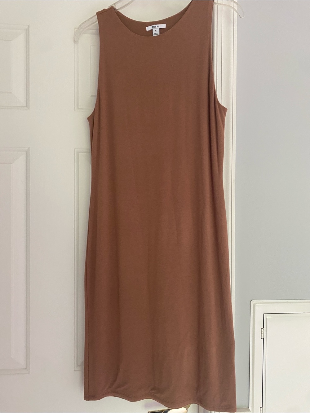 Bar III Sleeveless Midi Dress in Camel Brown - Size XL